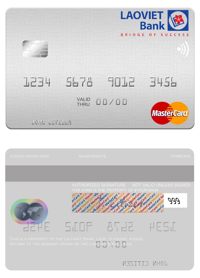 Laos Lao-Viet Bank mastercard